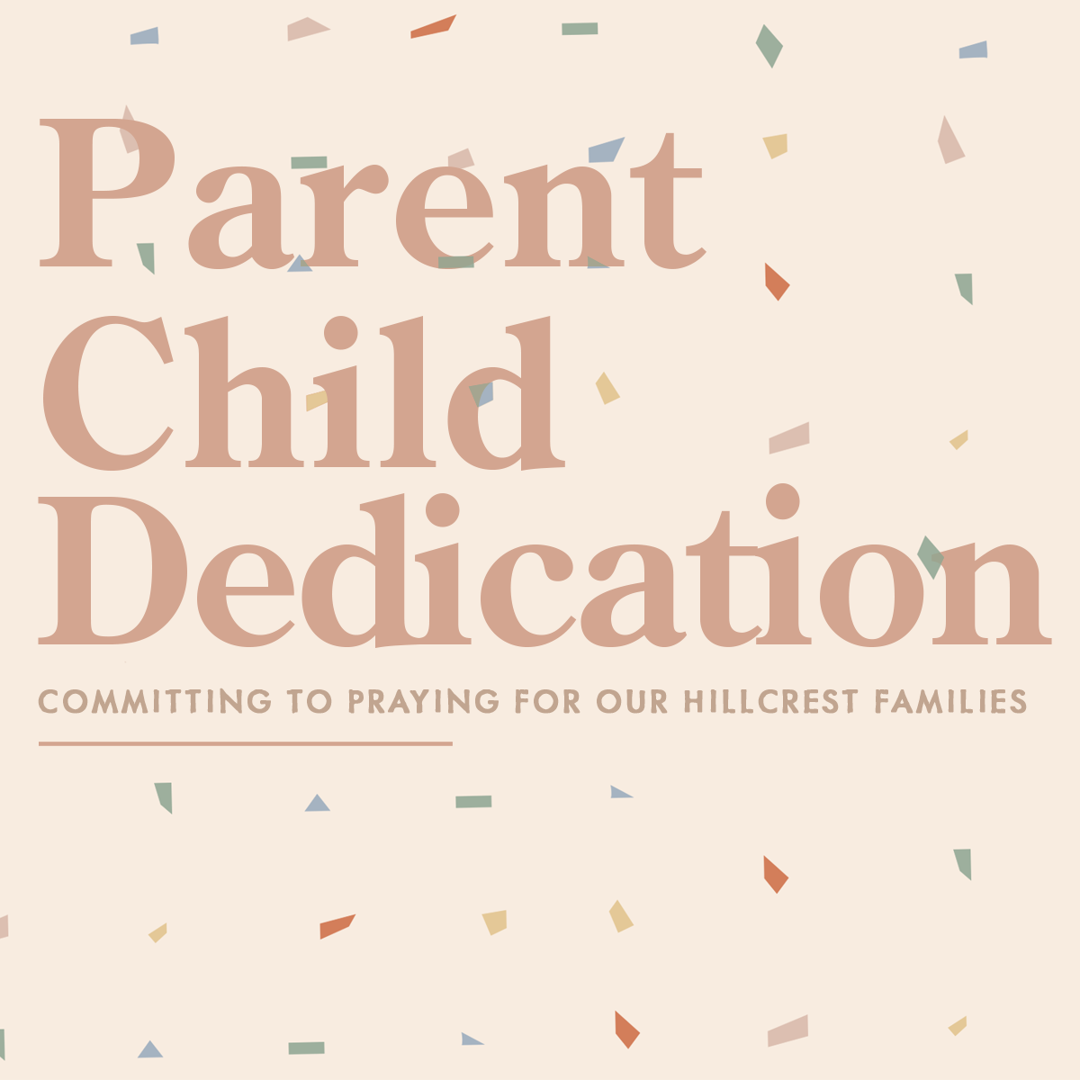 Parent Child Dedication